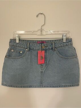 Edikted Denim Mini Skirt